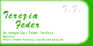 terezia feder business card