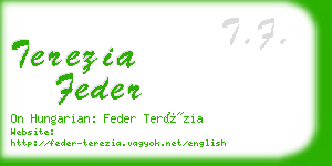 terezia feder business card